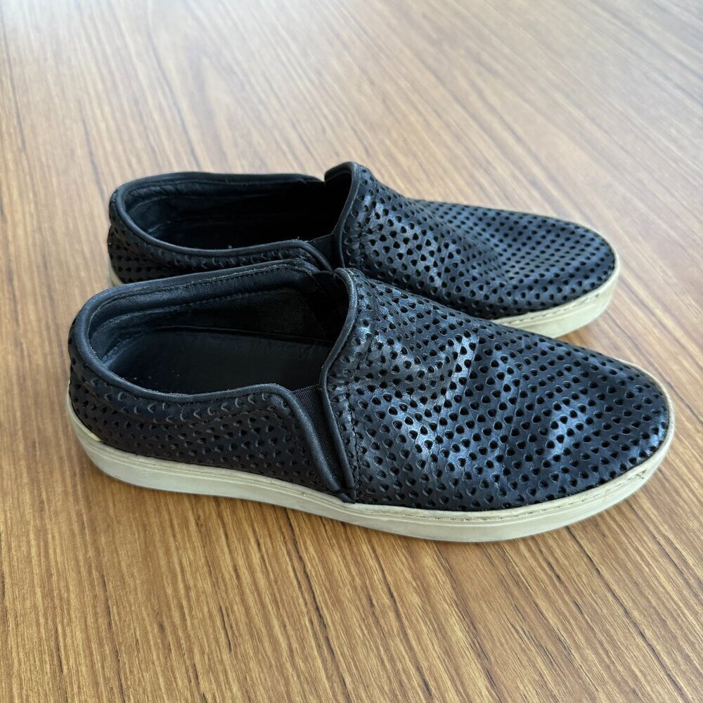 Rag & Bone Kent Slip-On Shoes | Perforated Black Leather | Women’s Size 7/EU 37